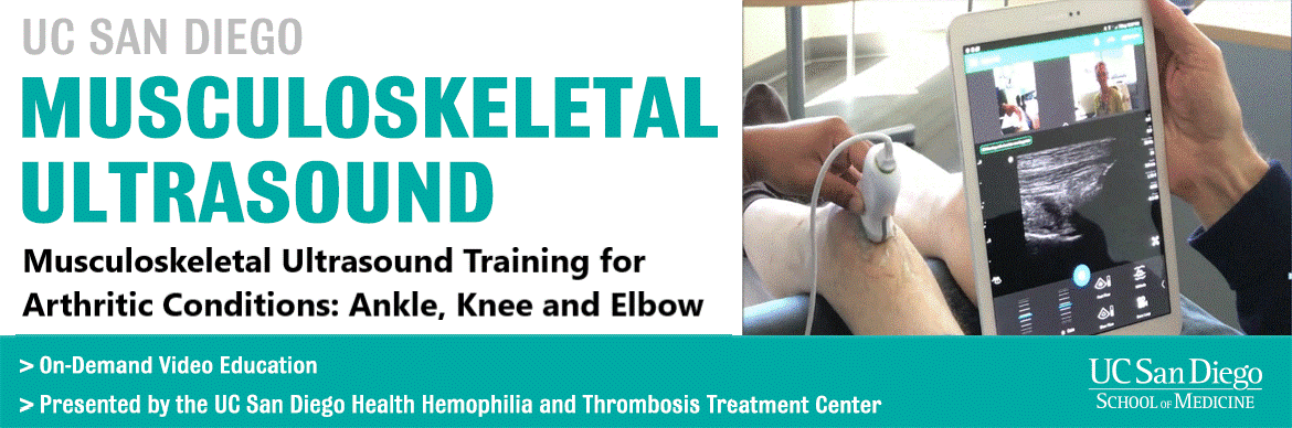 Musculoskeletal Ultrasound Training for Arthritic Conditions: Ankle, Knee and Elbow Banner